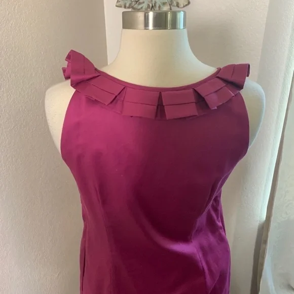 Loft  NWT 100% Cotton Sheath Summer Dress Size 2 - Picture 9 of 12